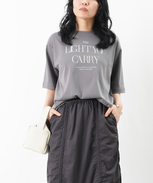 tシャツ LC/LLL シルケットロゴカットソー レディース
