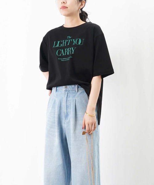 tシャツ LC/LLL シルケットロゴカットソー レディース LADY LUCK LUCA tシャツ LC/LLL シルケットロゴカットソー