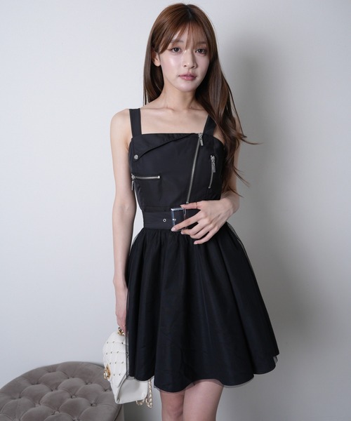 LIP SERVICE リップサービス　チュールフレアジャンスカワンピース LIP SERVICE（リップサービス） ワンピース チュールフレアジャンスカ