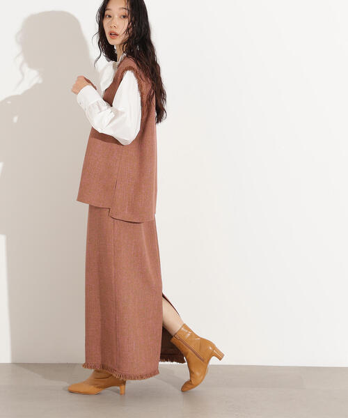 nae ツイードベスト Na.e ツイード ベストの通販 by aloha｜ラクマ