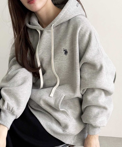 パーカー GeeRA別注「U.S. POLO ASSN.」フード刺繍裏起毛パーカー レディース | U.S. POLO ASSN. | 04