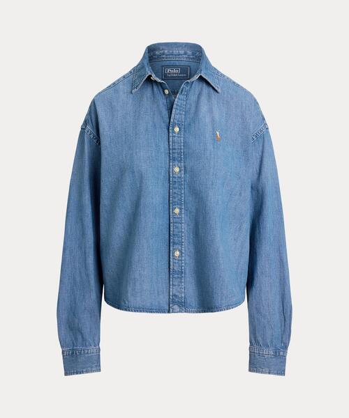新品 タグ付き POLO RALPH LAUREN デニム シャツ ジャケット ラルフローレン POLO JEANS CO Ralph Lauren デニムシャツ 刺繍