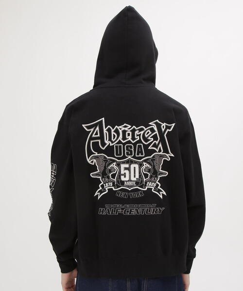 パーカー 「50th Anniversary」GRAPHIC ZIP UP PARKA / 50周年 グラフィック ジップアップ パーカー / AVI | AVIREX | 08