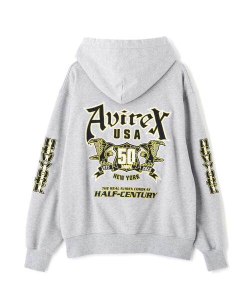 パーカー 「50th Anniversary」GRAPHIC ZIP UP PARKA / 50周年 グラフィック ジップアップ パーカー / AVI | AVIREX | 20