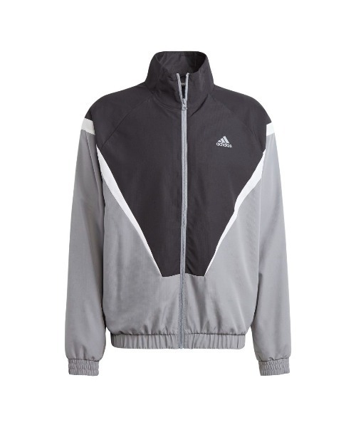 【希少】adidas トラックジャケット　ジャージ　グレー　黒　白　6XO 希少】adidas トラックジャケット ジャージ グレー 黒 白 6XO 【公式通販】