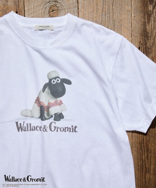 tシャツ Wallace ＆ Gromit/ウォレスとグルミット 「Wallace ＆ Gromit」 Shaun Tシャツ/ウォレスとグルミット シ FREAK'S STORE tシャツ Wallace ＆ Gromit/ウォレスとグルミット