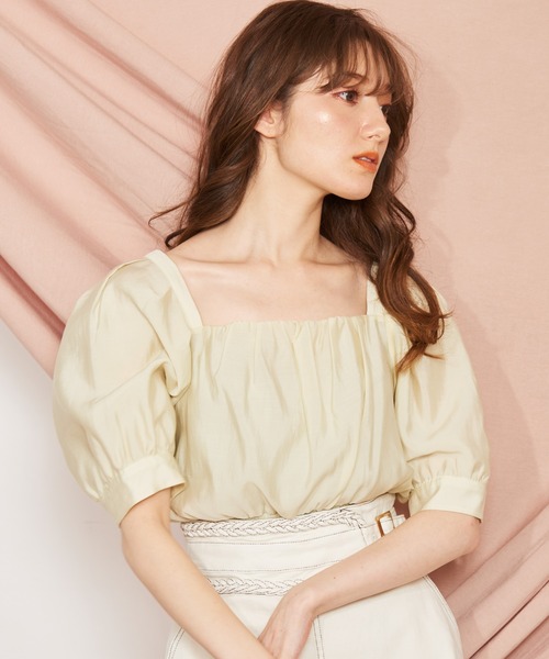 「NOELA」 半袖ブラウス フリー オフホワイト レディース_画像4