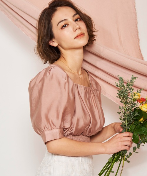 「NOELA」 半袖ブラウス フリー オフホワイト レディース_画像8