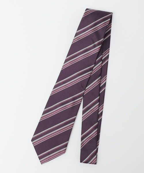 未使用タグ付　エトロ　ネクタイ　黒・紫　ストライプ　シルクジャガード ETRO/エトロ_Men通販 | ネクタイ | メンズ | 三越伊勢丹の