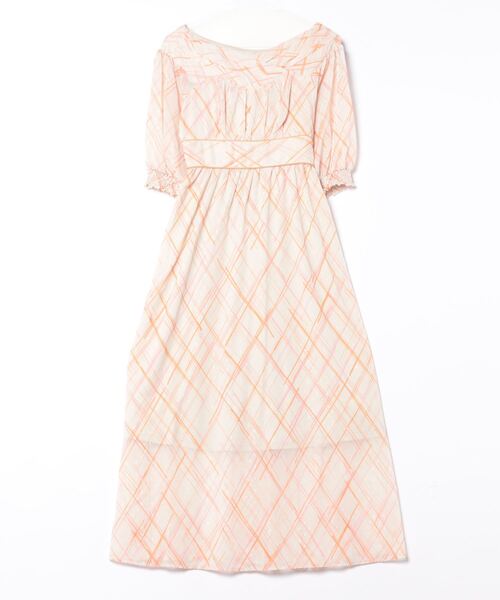 新品 タグ ダズリン dazzlin ワンピース ロング丈 M 半袖　セール dazzlin（ダズリン） 半袖ワンピース MEDIUM オレンジ レディース