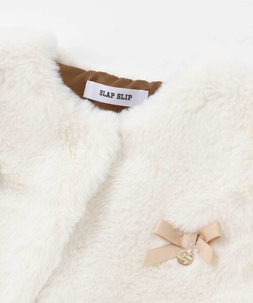 SLAP SLIP（スラップスリップ） ベスト リボン付きワンスナップボア