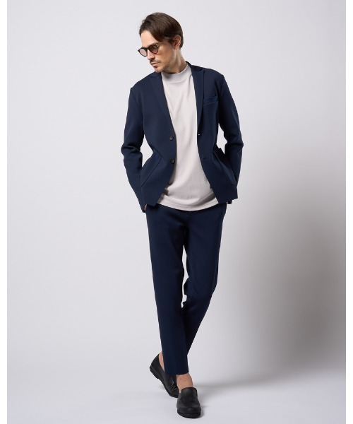 ジャケット テーラードジャケット function knit jacket (jacquard check) メンズの画像