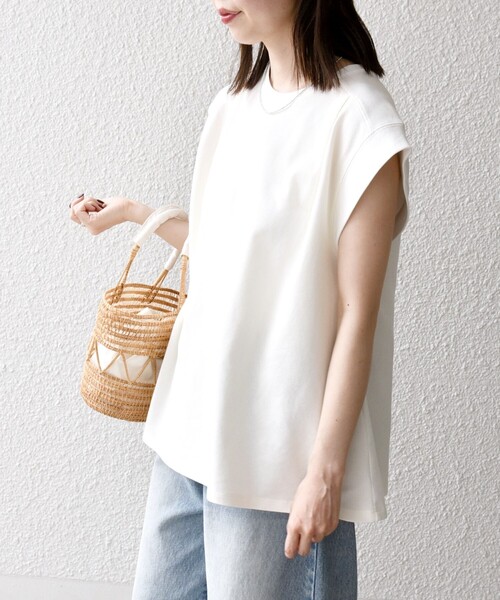 「SHIPS any」 半袖Tシャツ ONE SIZE ネイビー レディース_画像7