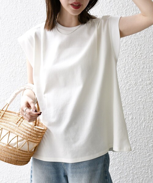 「SHIPS any」 半袖Tシャツ ONE SIZE ネイビー レディース_画像9