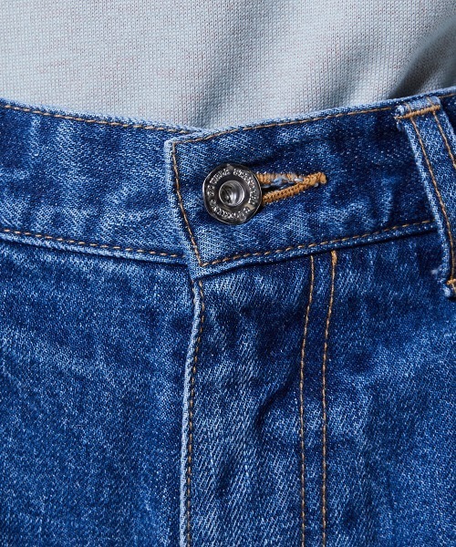 ワイドパンツ ジーンズ デニム デニムパンツ 13.5oz カーブラインデニムパンツ レディースの画像