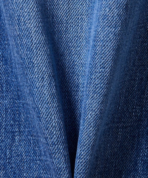 ワイドパンツ ジーンズ デニム デニムパンツ 13.5oz カーブラインデニムパンツ レディースの画像
