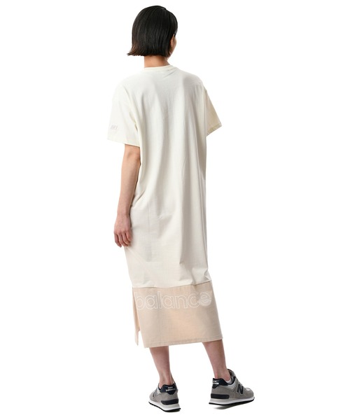 New Balance（ニューバランス） Tシャツワンピース SMALL オフホワイト