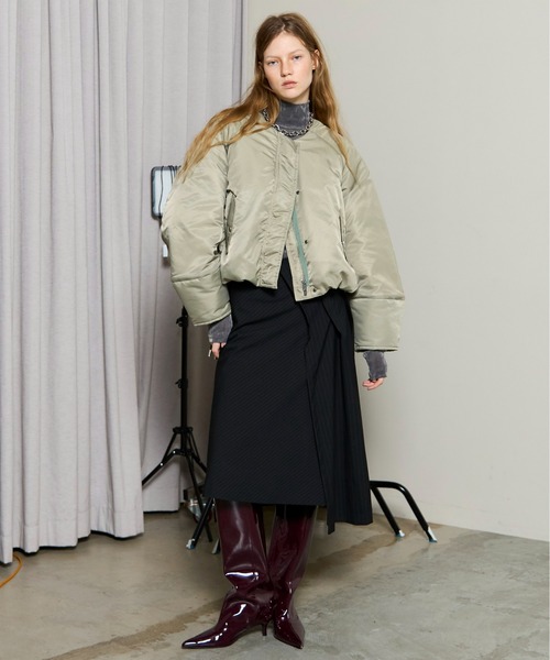 MAISON SPECIAL（メゾンスペシャル） スカート Asymmetry Tucked Midi