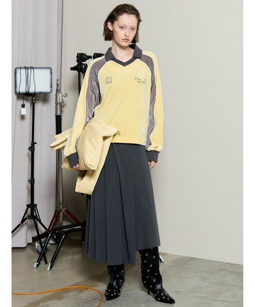 MAISON SPECIAL（メゾンスペシャル） スカート Asymmetry Tucked Midi