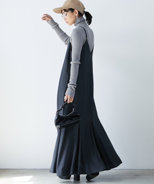 CHIC STYLE（シックスタイル） キャミソールワンピース L ブラック