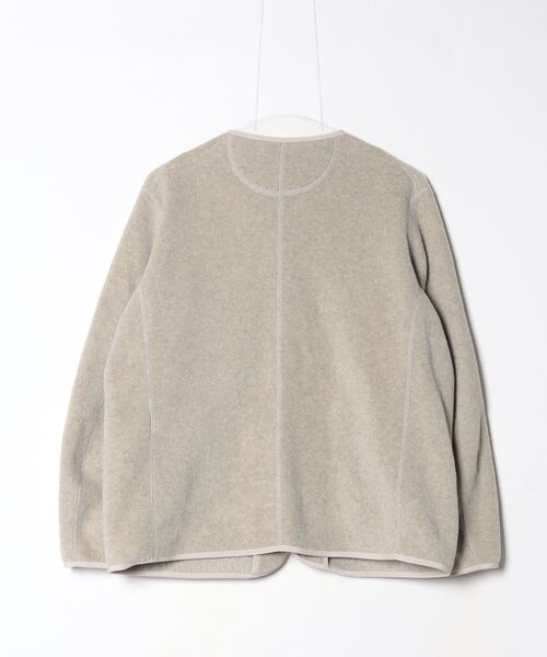 Danton（ダントン） ノーカラージャケット 38 ベージュ レディース