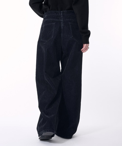 selle glant（セレグランテ） ジーンズ FLOCKING DENIM WIDE PANTS