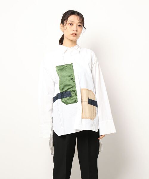 UN3D. ホワイト長袖シャツ UN3D.（アンスリード） 長袖シャツ FREE ホワイト レディース