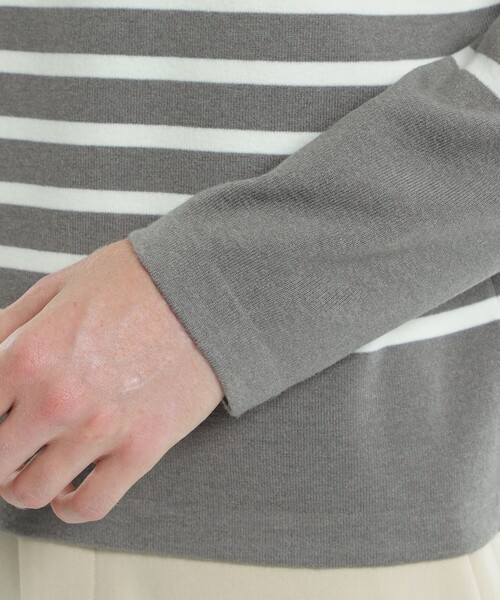 【新品タグ付】MACKINTOSH PHILOSOPHY グレー長袖ニット 38 MACKINTOSH PHILOSOPHY（マッキントッシュフィロソフィー） 長袖ニット