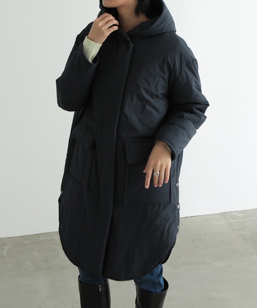 「for/c」 コート M スミクロ レディース_画像6