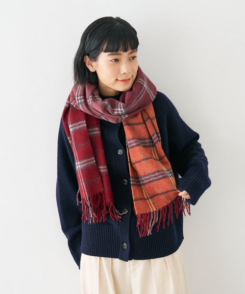 collex（コレックス） ストール マフラー ウールリバーシブルチェック