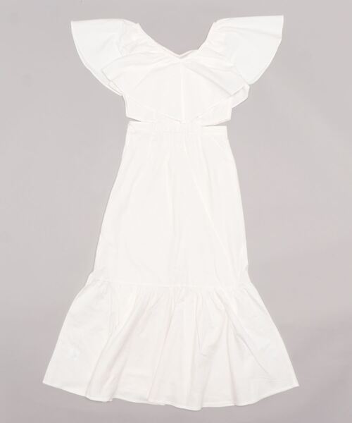 「CALNAMUR」 ノースリーブワンピース FREE ホワイト レディース_画像2