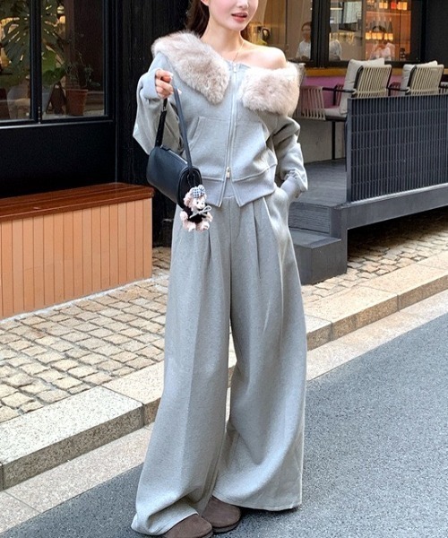 SHEENA（シーナ） セットアップ 「セットアップ」ファーワンショルダー