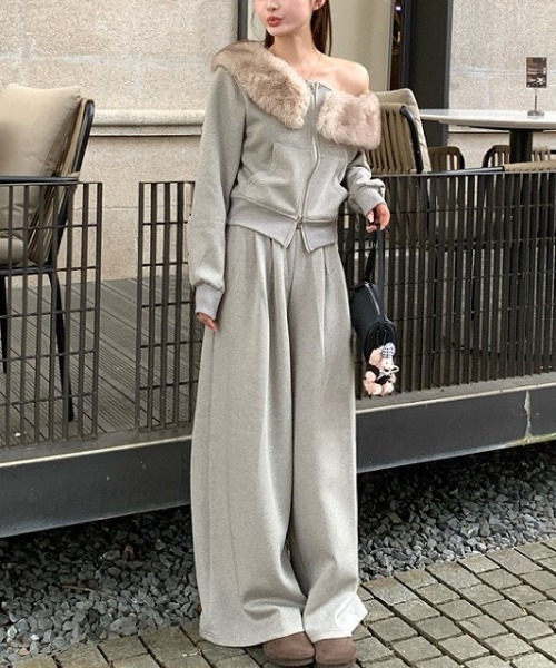 SHEENA（シーナ） セットアップ 「セットアップ」ファーワンショルダー