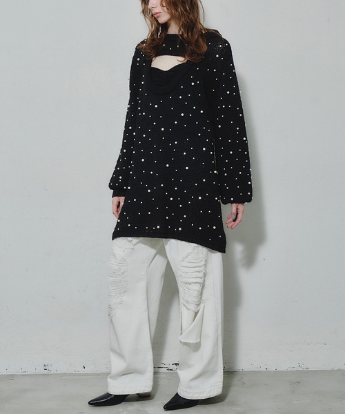 「J1U by LA BELLE ETUDE」 サロペットスカート FREE ブラック レディース_画像4