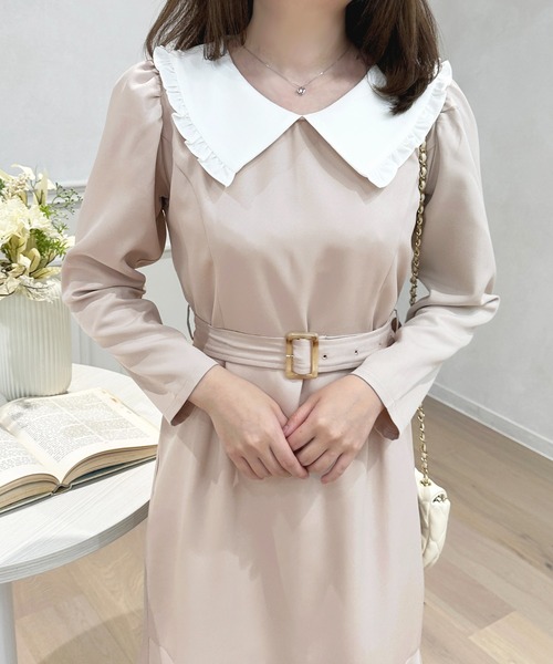 「apres jour」 長袖ワンピース X-LARGE ブラック レディース_画像2