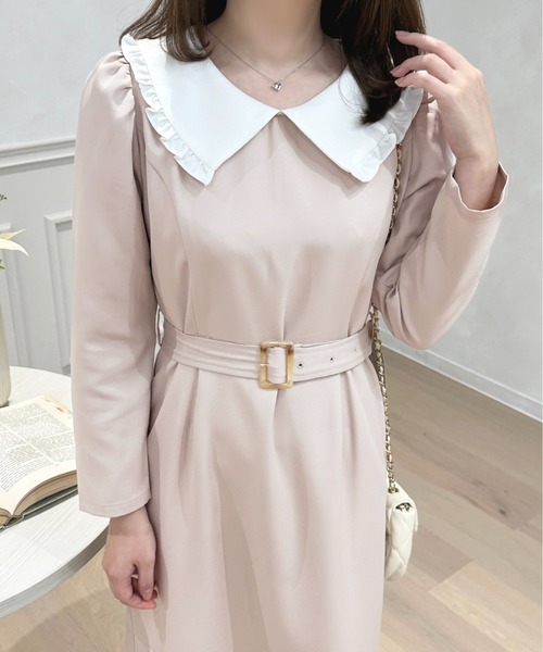 「apres jour」 長袖ワンピース X-LARGE ブラック レディース_画像4