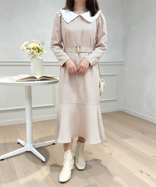 「apres jour」 長袖ワンピース X-LARGE ブラック レディース_画像5