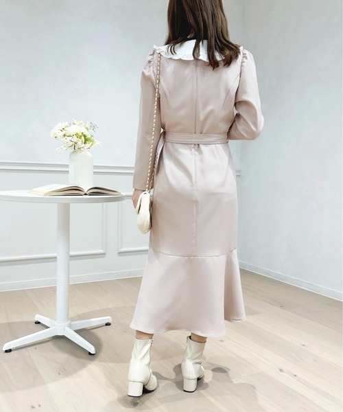 「apres jour」 長袖ワンピース X-LARGE ブラック レディース_画像8