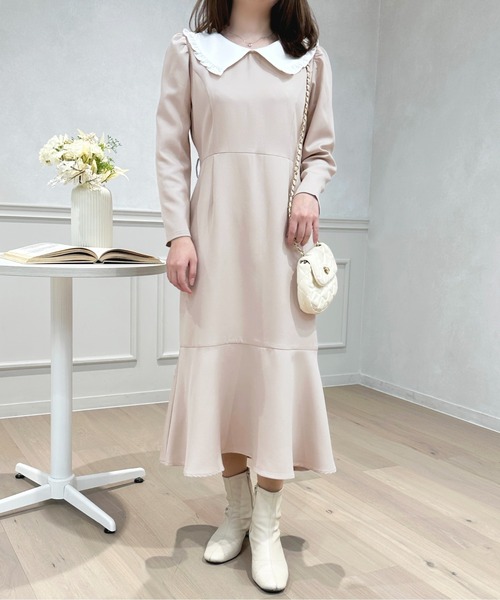 「apres jour」 長袖ワンピース X-LARGE ブラック レディース_画像9