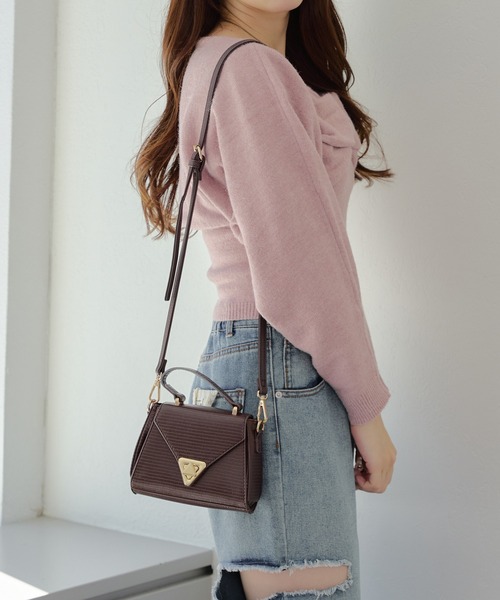 「continuer de NICE CLAUP」 長袖ニット FREE チャコール レディース_画像6