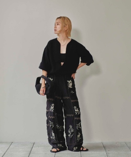 「TODAYFUL」 長袖ニット FREE ブラック レディース_画像3