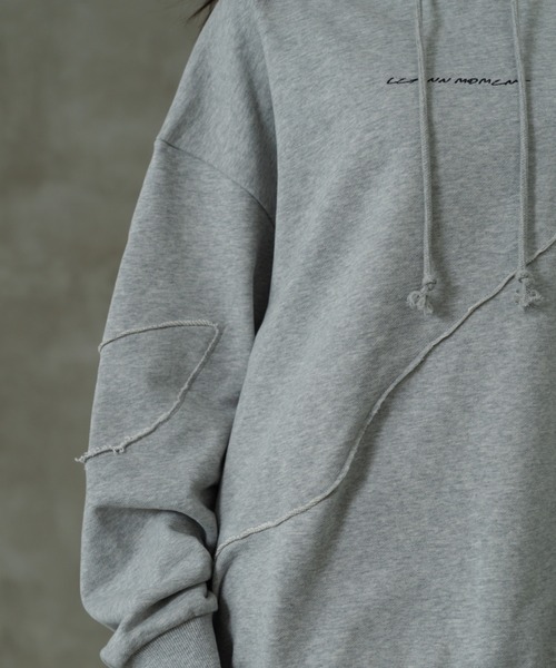 「LEANN MOMENT」 プルオーバーパーカー FREE ブラック レディース_画像4