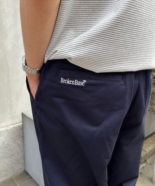 「BROKEN BASE」 パンツ LARGE ベージュ メンズ_画像7
