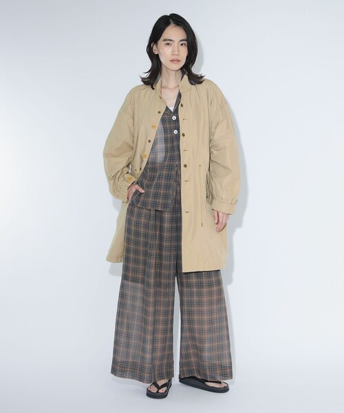 ミリタリージャケット モッズコート 「4/2値下げ」maturely / メモリー ツイル ミリタリー コート レディースの画像