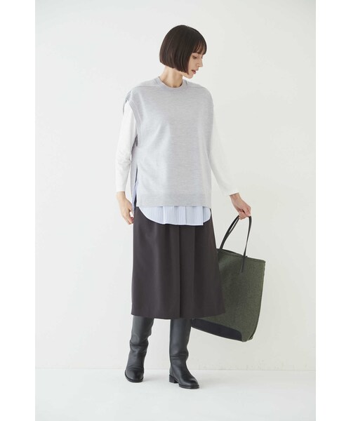 「human woman」 クロップドパンツ SMALL イエロー レディース_画像4