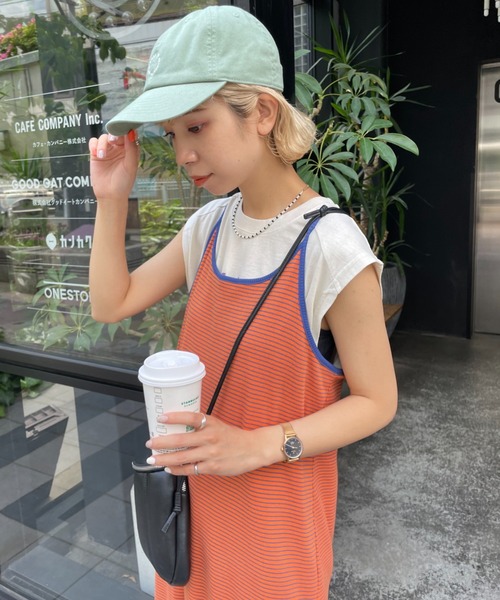 「HELLO.SANFRANCISCO」 コンビワンピース FREE イエロー レディース_画像8
