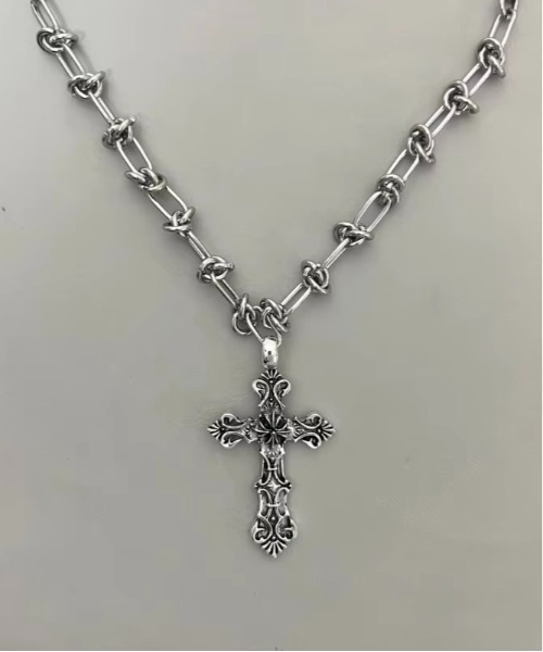 ウルフマン 十字架ネックレス 925 opium y2k Opium Silver Cross Necklace Pendant, Y2K Cross Chain Men, Shiny