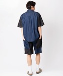 ハーフパンツ ワイドパンツ ジーンズ ライトデ...の詳細画像2