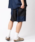 ハーフパンツ ワイドパンツ ジーンズ ライトデ...の詳細画像3