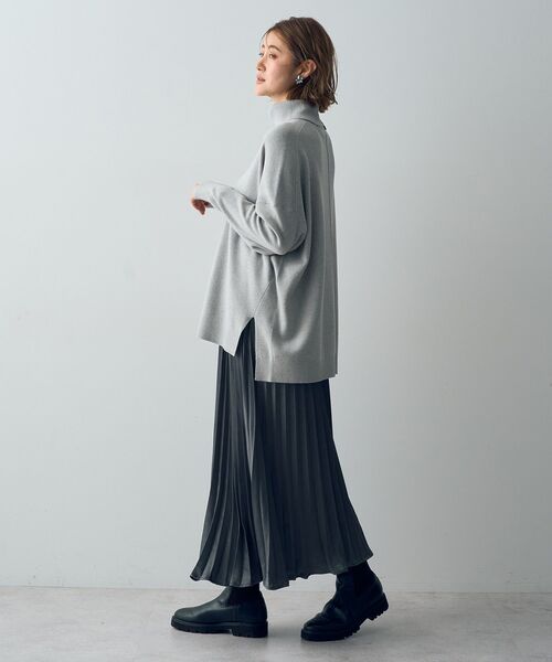 「YECCA VECCA」 プリーツスカート FREE チャコールグレー レディース_画像7